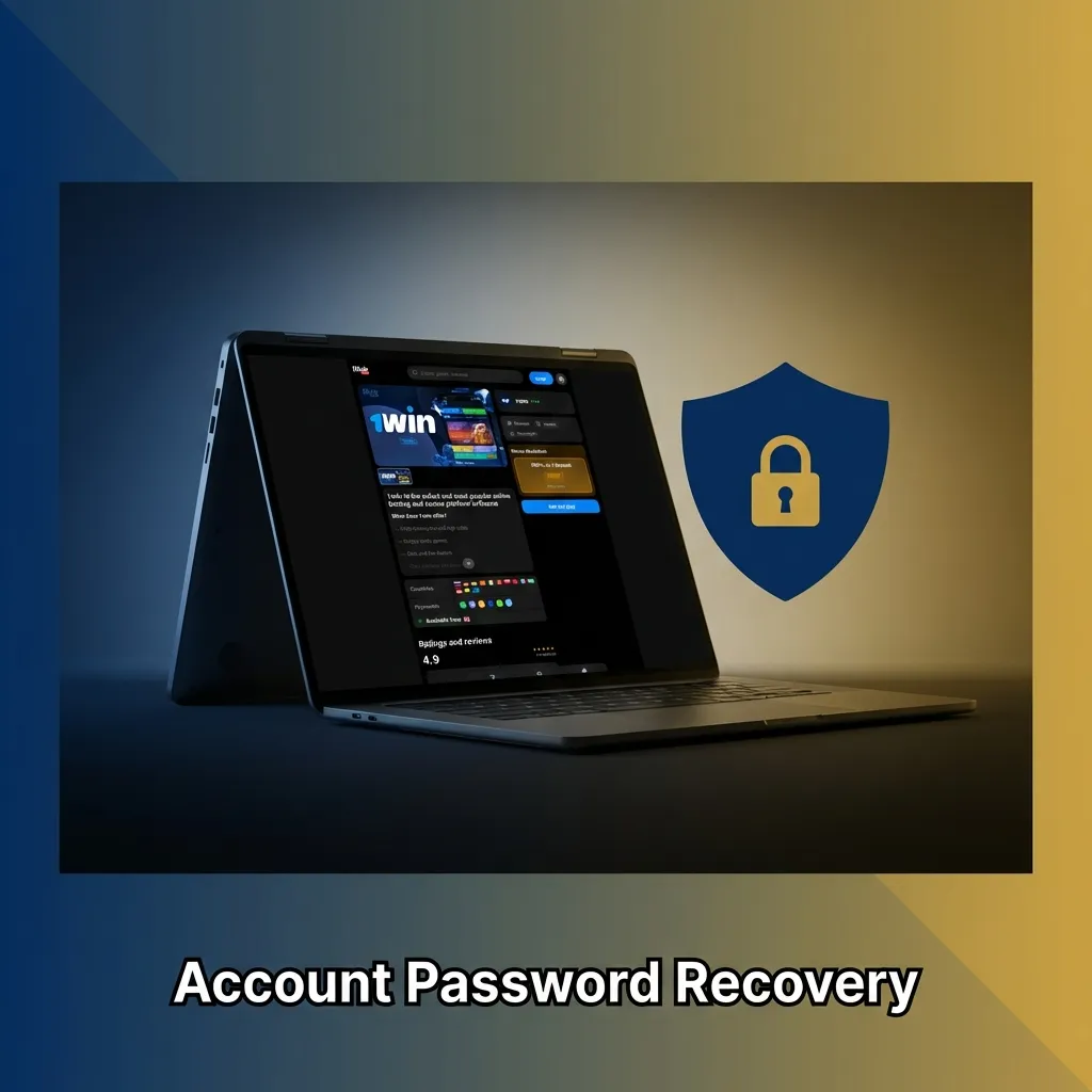 Password recovery screen showing email/phone verification and reset steps for account access