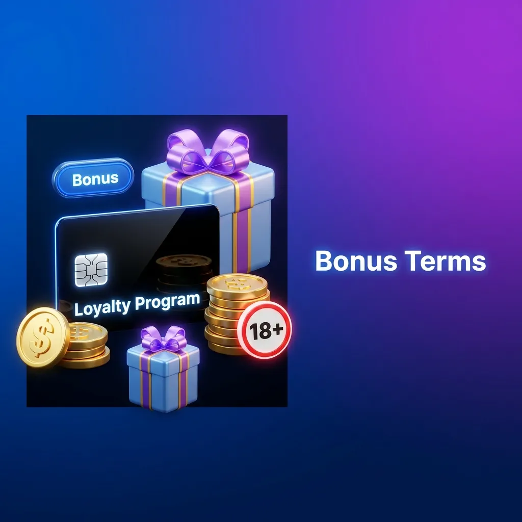 Bonus Terms page displaying eligibility, wagering requirements, and rules for claiming and using promotional offers.