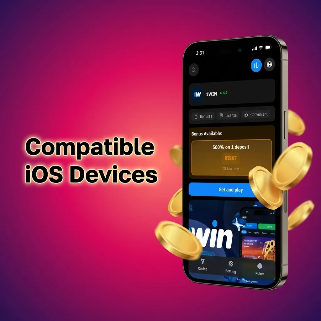List of compatible iOS devices including iPhone X through 15 series, iPad 6th gen and later, iPad Air, and iPad Pro models