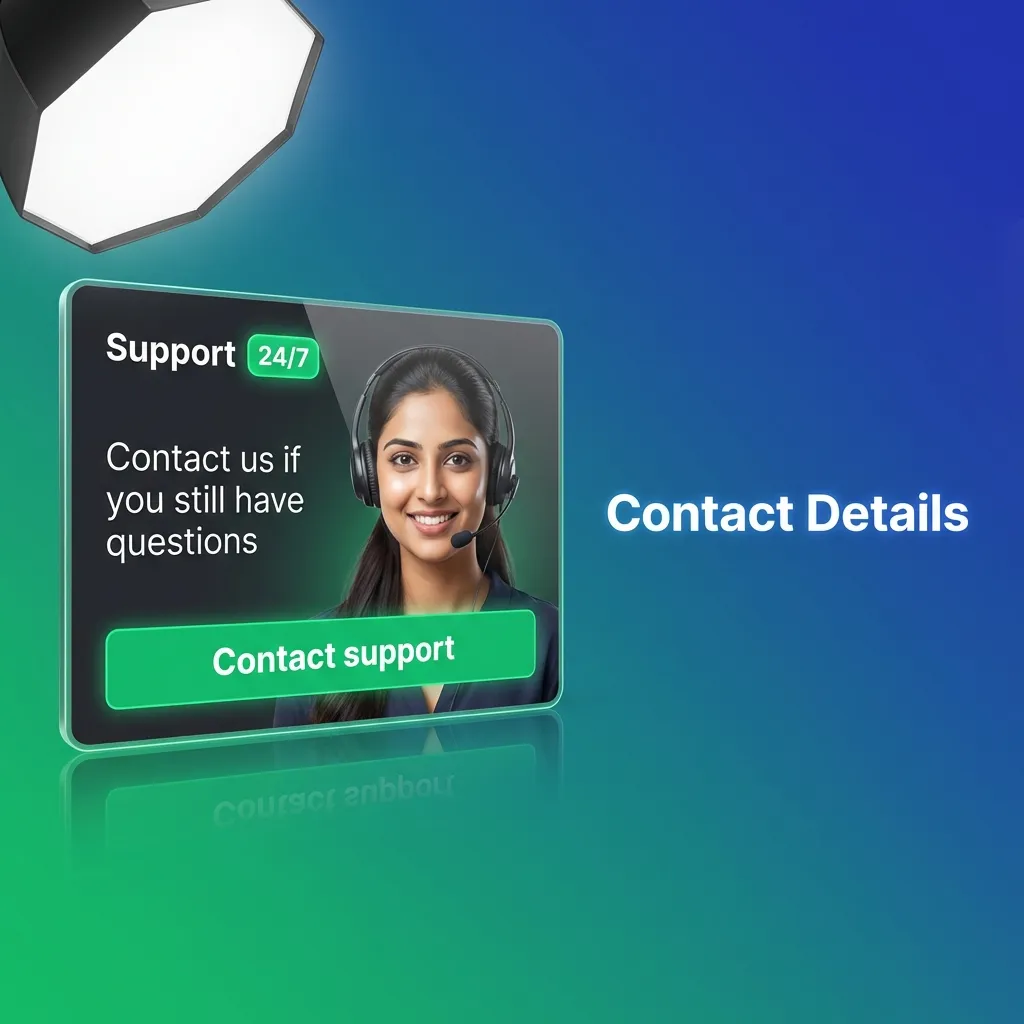Customer support contact options including live chat, email, Telegram, phone support, and FAQ section for assistance.