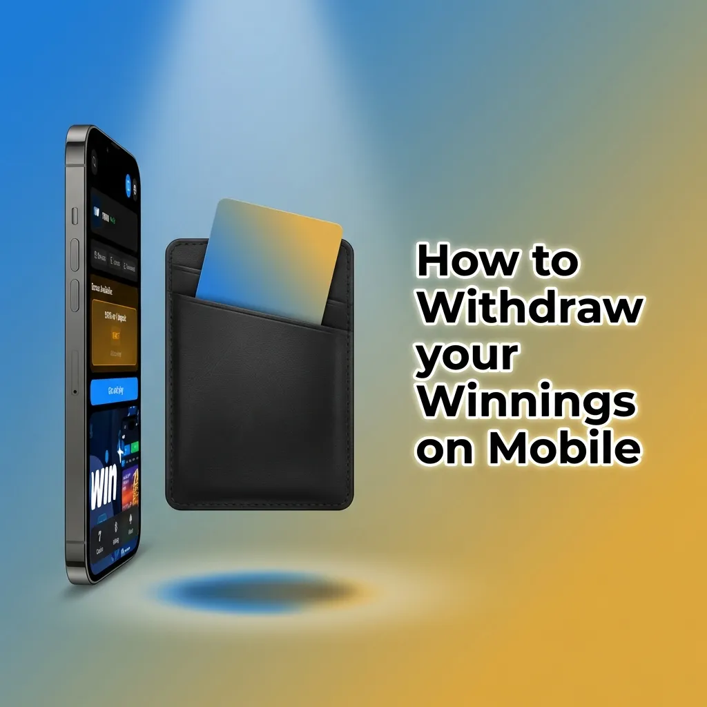 Step-by-step guide showing how to withdraw winnings on 1win mobile: tap withdraw, choose method, enter details, submit request