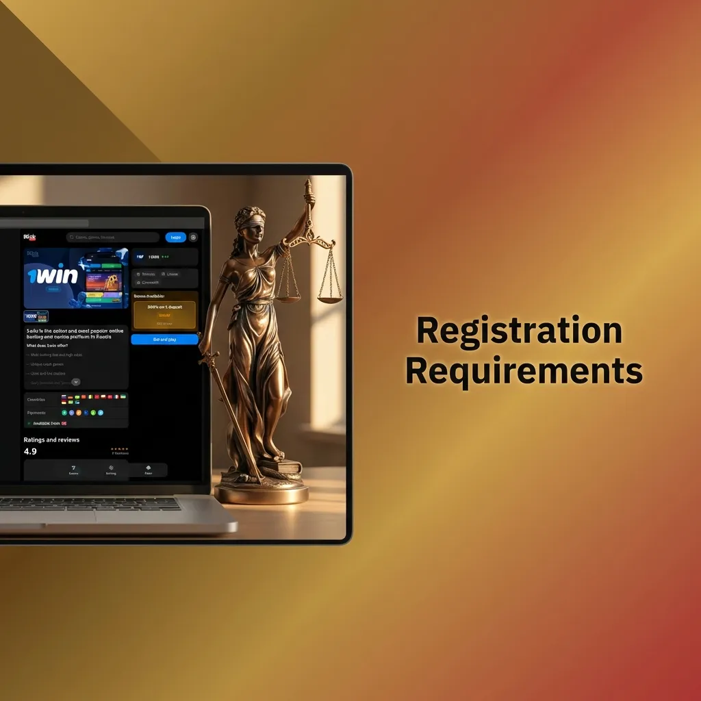 Registration requirements checklist showing age, account, identity verification, and eligibility rules for platform signup