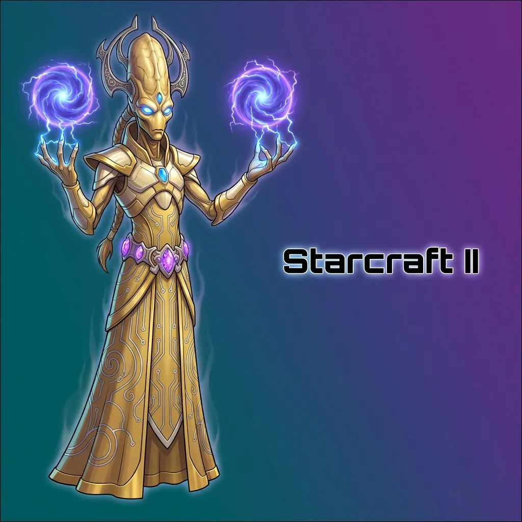 Professional Starcraft II esports competition showing strategic real-time gameplay between top players in tournament setting
