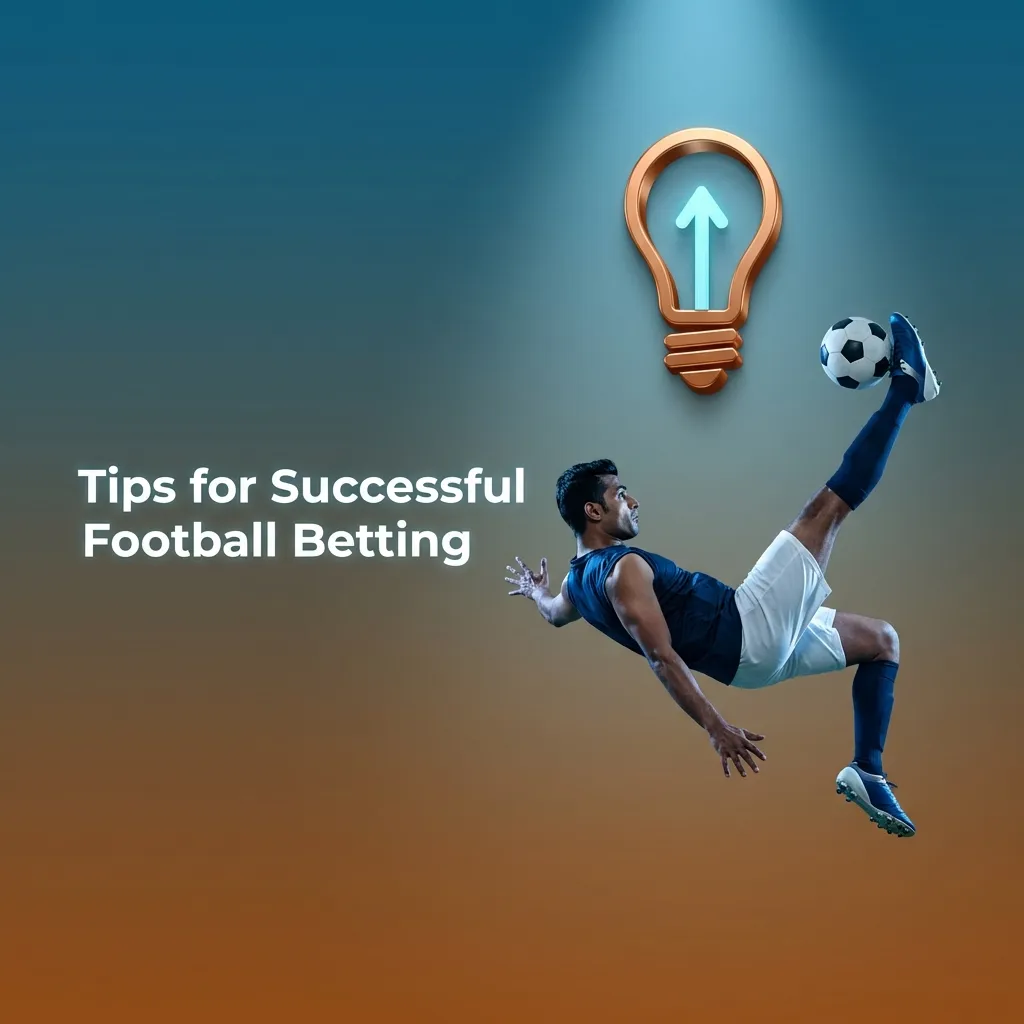 Football betting tips guide showing research strategies, team analysis, and bankroll management for better results