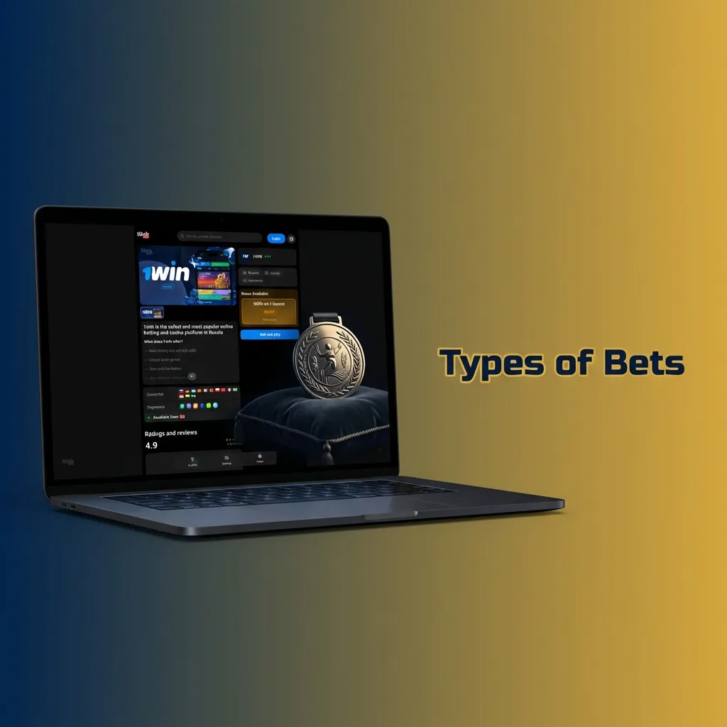 Diagram showing three betting types: Single bets on one outcome, System bets with multiple combinations, Express multi-selection bets.