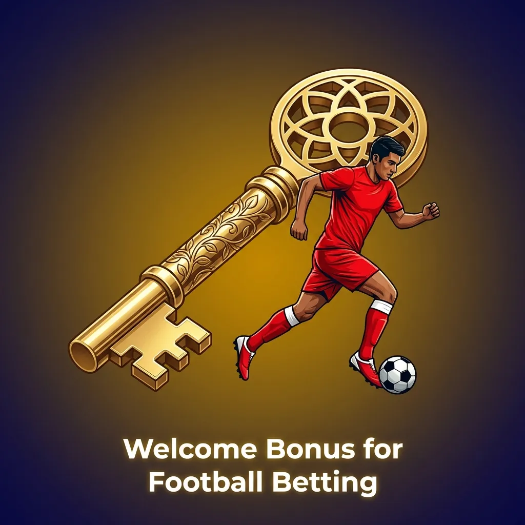 Tiered welcome bonus structure for football betting showing increasing percentages across four deposits with sports icons