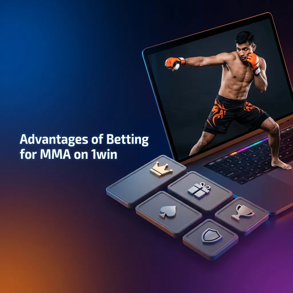 MMA betting interface showing live odds, payment options, and fight markets on 1win platform for Indian users