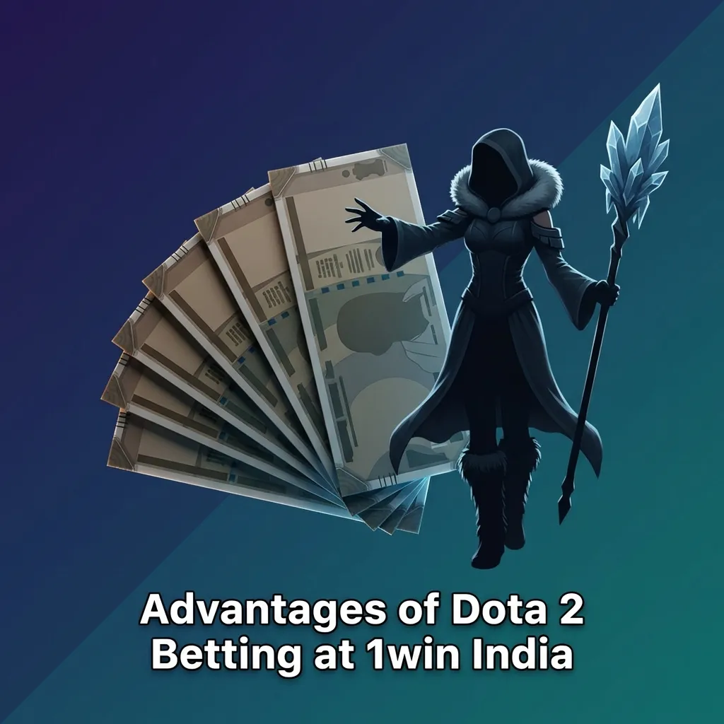 Dota 2 betting interface at 1win India showing competitive odds, bonuses, and local payment options for Indian players