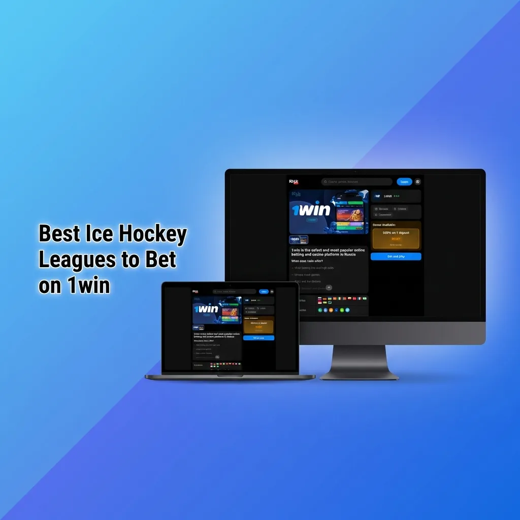Ice hockey players competing on rink with betting markets for NHL, KHL, SHL, and other major leagues on 1win platform