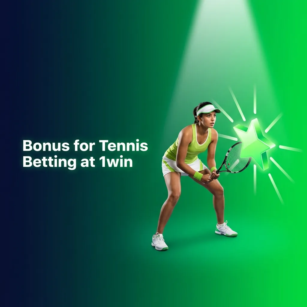 Tennis betting promotion at 1win offering welcome bonus up to ₹80,000 for new players on sports markets