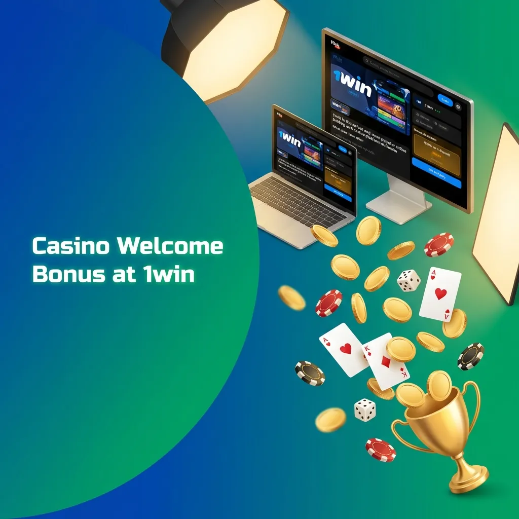 1win Casino welcome bonus structure showing four-tier deposit matches from 130% to 170% for Indian players