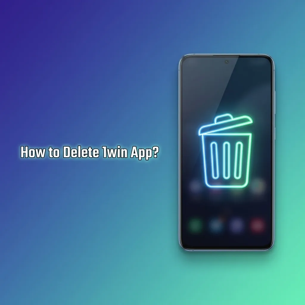 Android and iOS users removing 1win app icon from smartphone screen by dragging to uninstall option