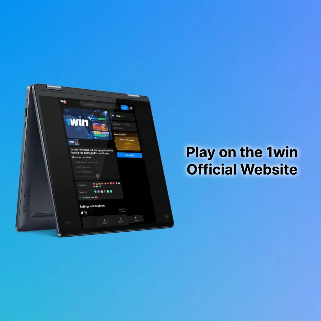 1win official website interface showing betting markets, casino games, and account features accessible through web browser