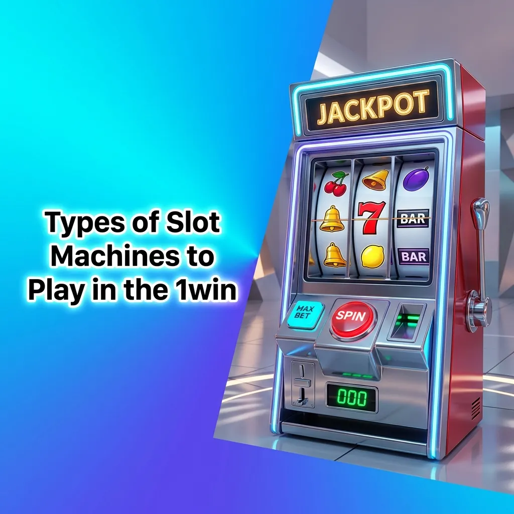 Variety of colorful slot machine types displayed at 1win casino including video slots, jackpots, and Megaways games