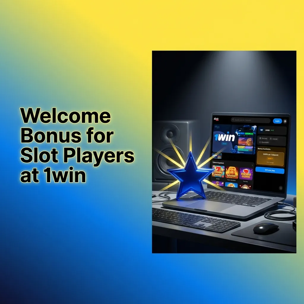 1win casino welcome bonus interface showing deposit bonus offers for slot players with promotional details