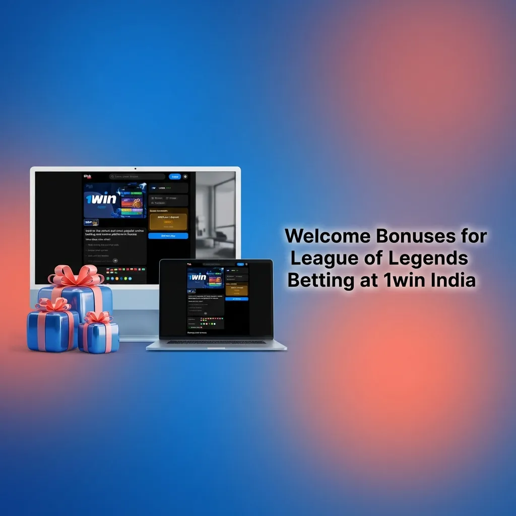 1win India welcome bonus structure showing progressive deposit bonuses from 130% to 170% for League of Legends betting