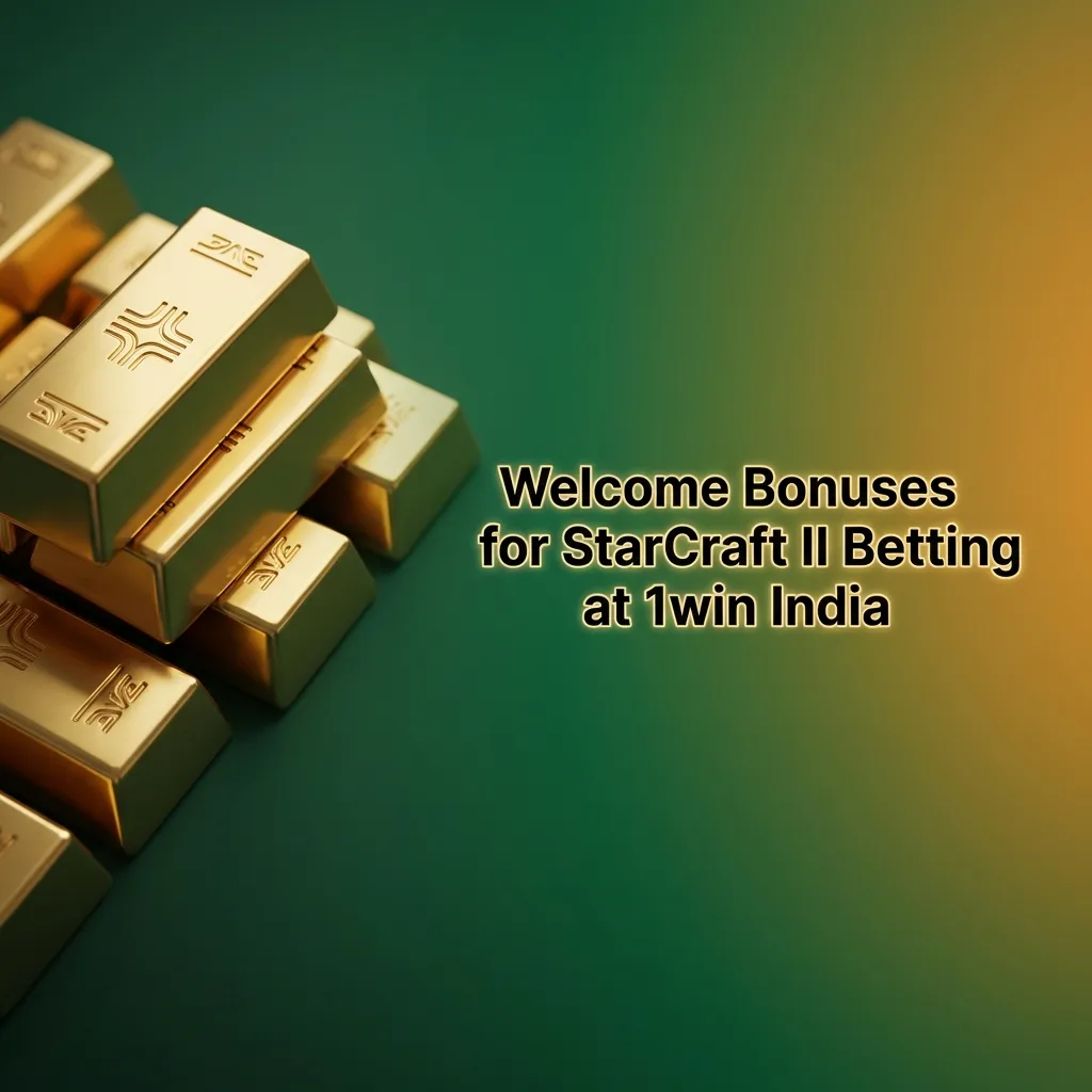 1win India welcome bonus interface showing deposit tiers from 130% to 170% for StarCraft II betting